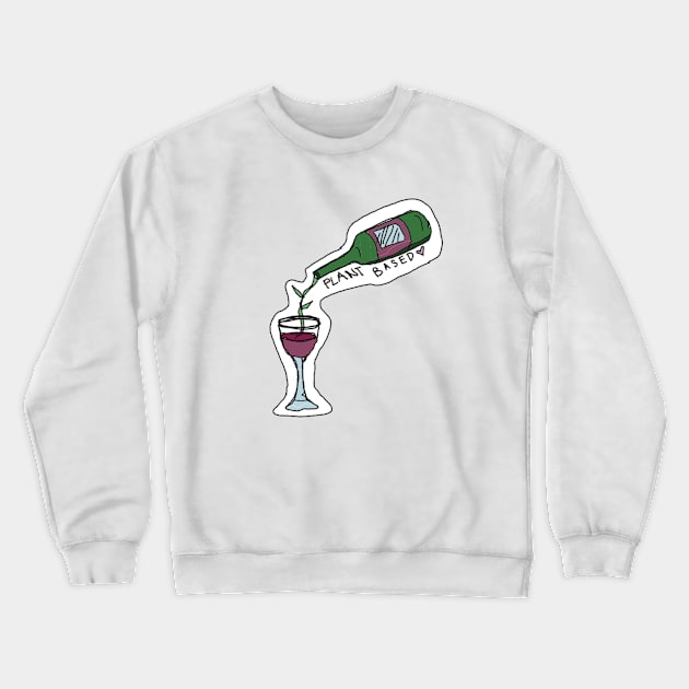 Plant Based: Red Wine Crewneck Sweatshirt by bailezell